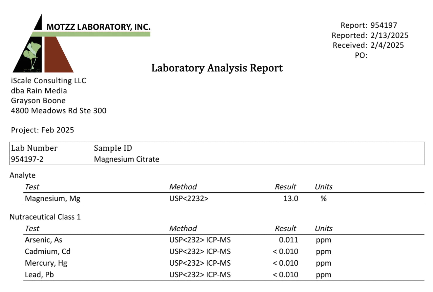 Oganics Ocean Real Magnesium Citrate