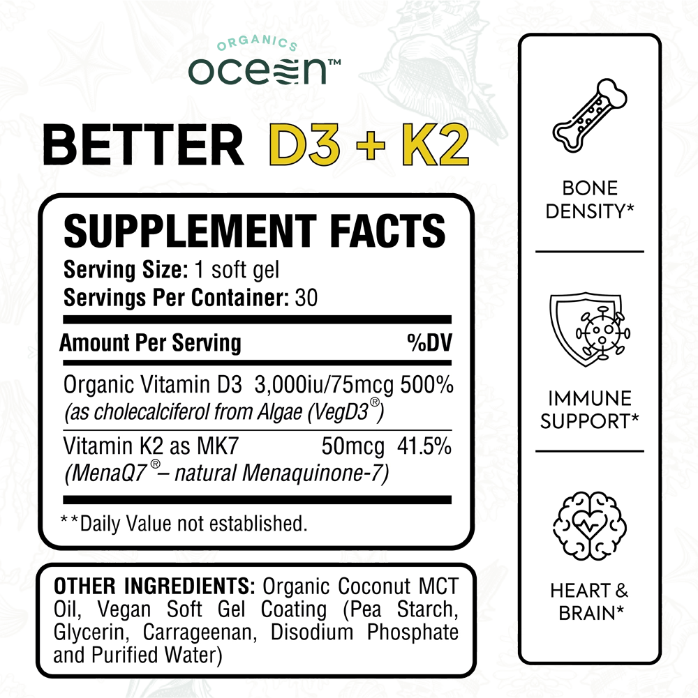 Organic Ocean Better D3 + K2