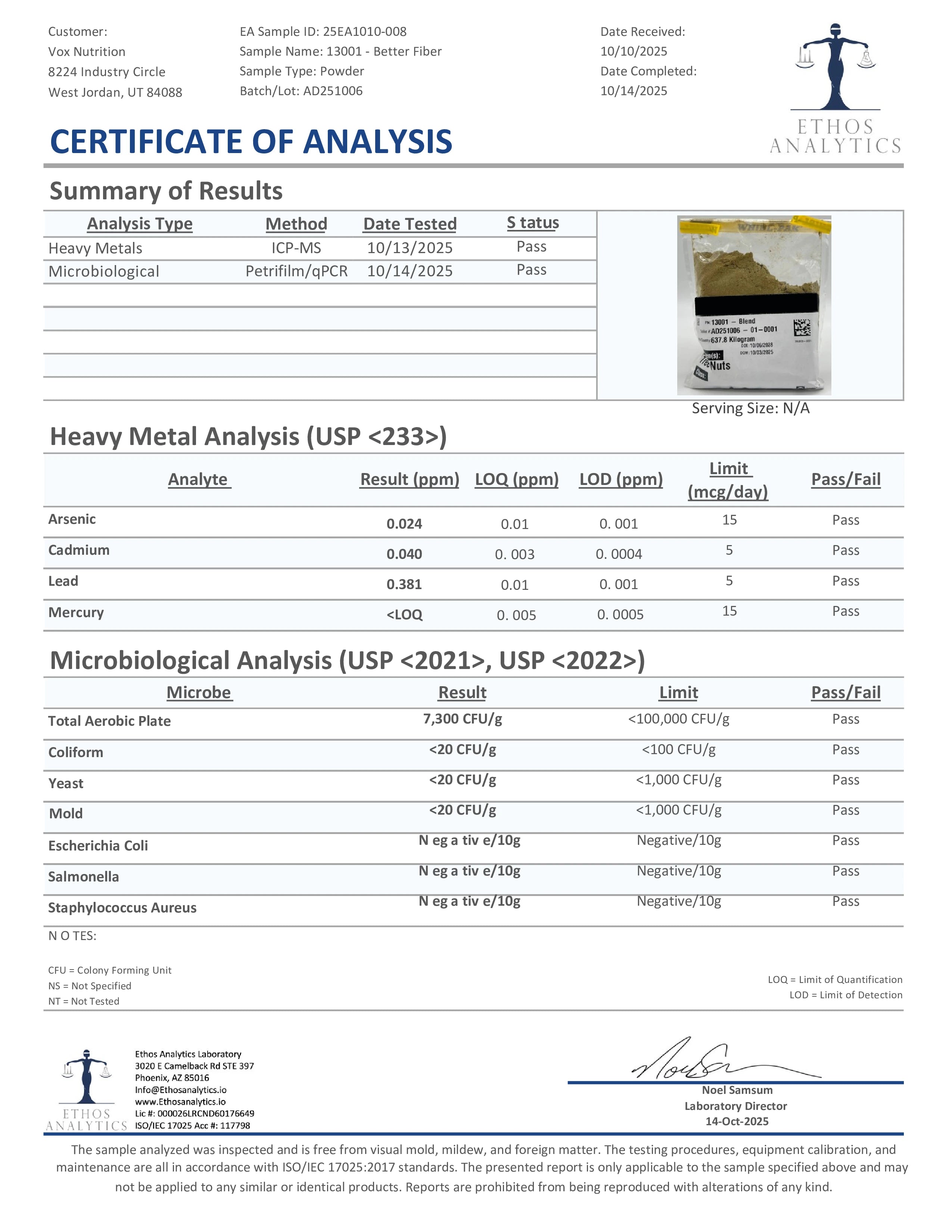 Oganics Ocean Better Fiber