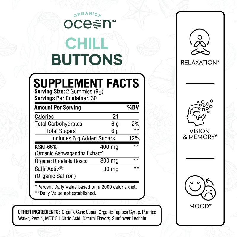 Organics Ocean Chill Buttons Gummies
