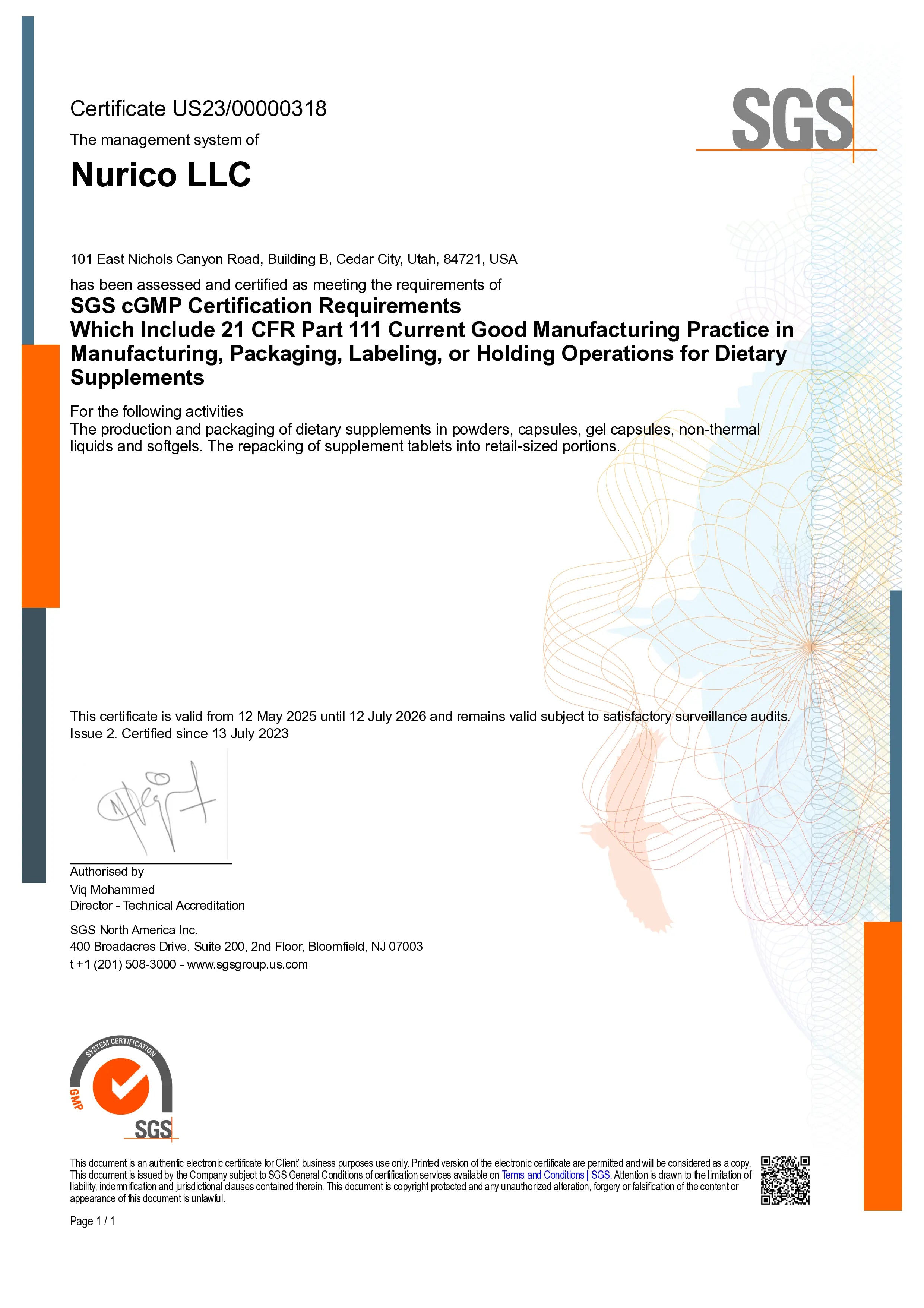 Oganics Ocean Test Results And Certifications