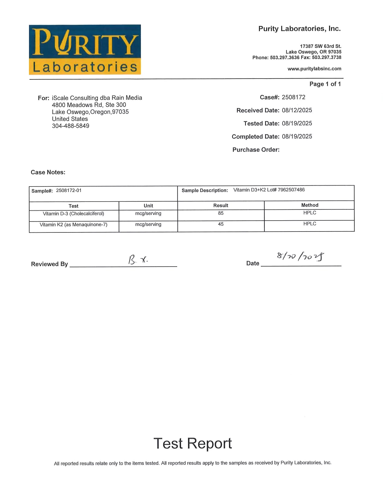 Oganics Ocean Better D3 + K2
