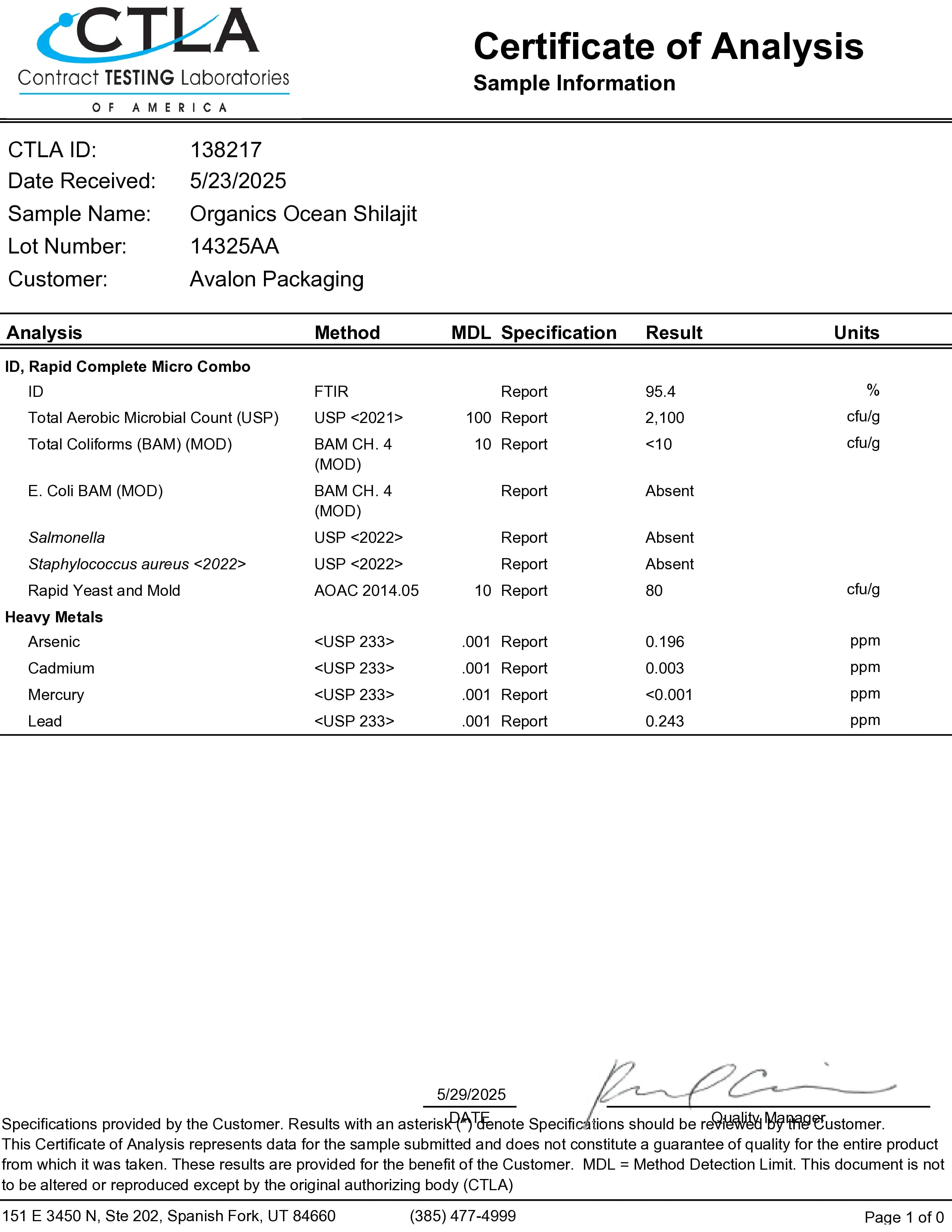 Oganics Ocean Magnesium Glycinate