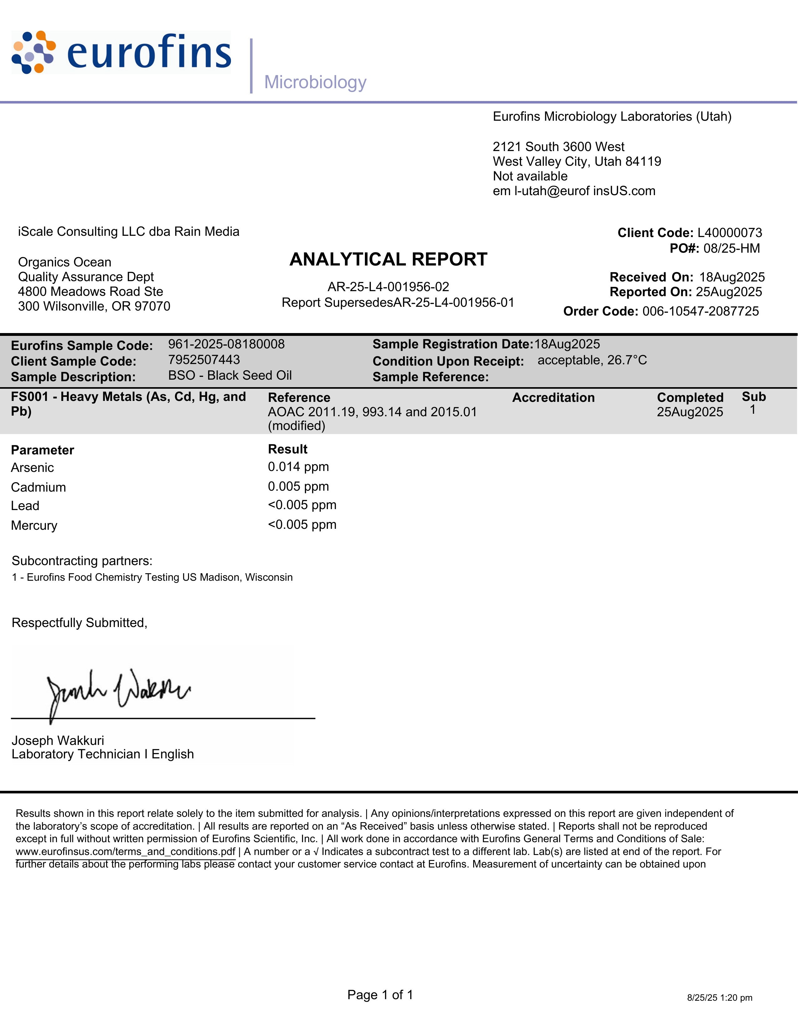 Oganics Ocean Better Black Seed Oil