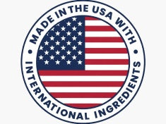 Made in the USA with international ingredients